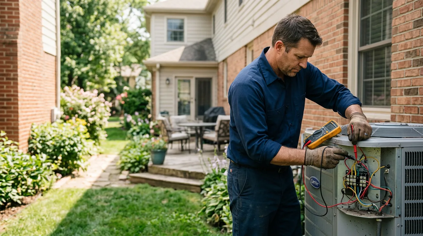 HVAC technician working near Vero Beach, FL